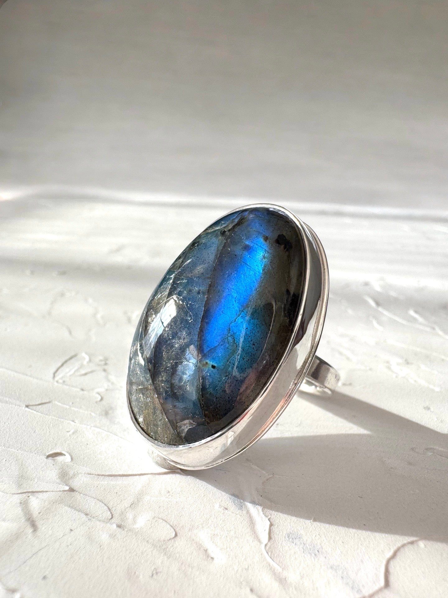 Labradorite Statement Ring