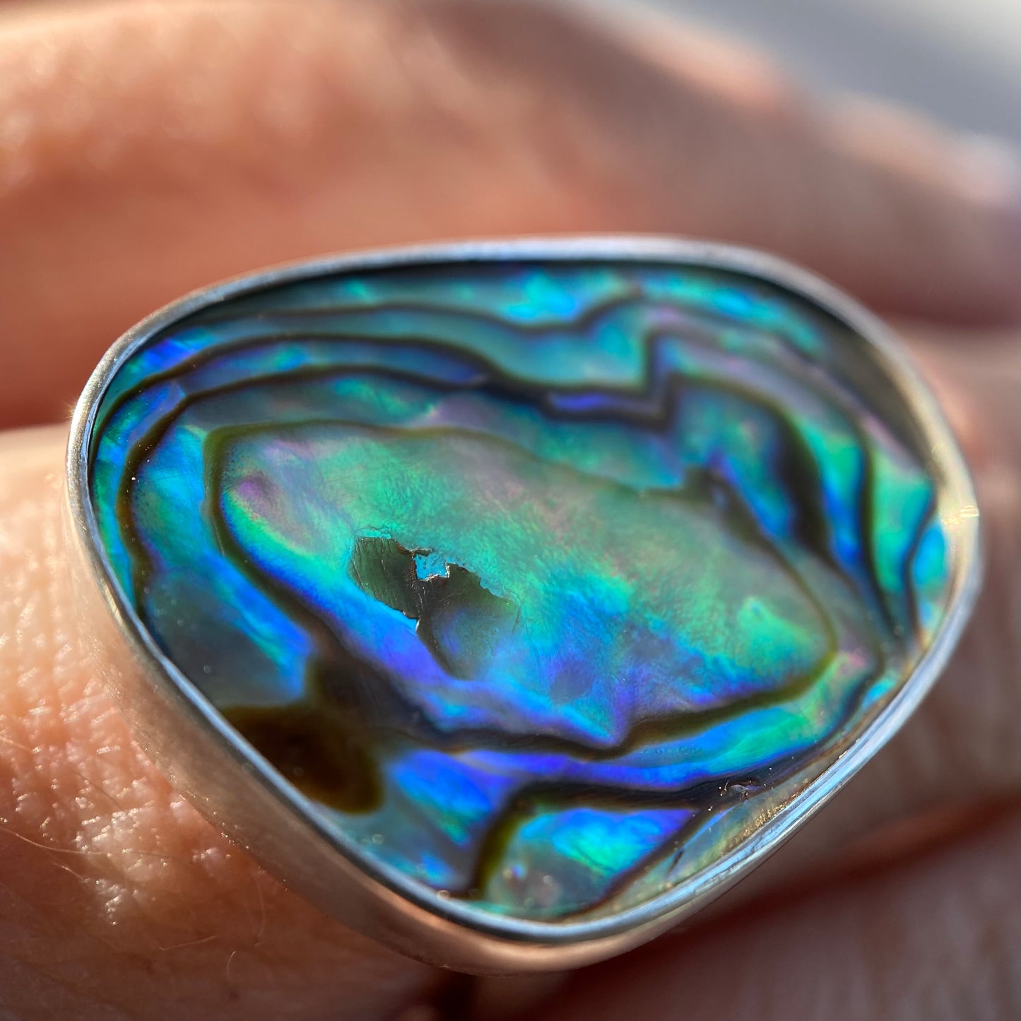 Abalone Shell Ring