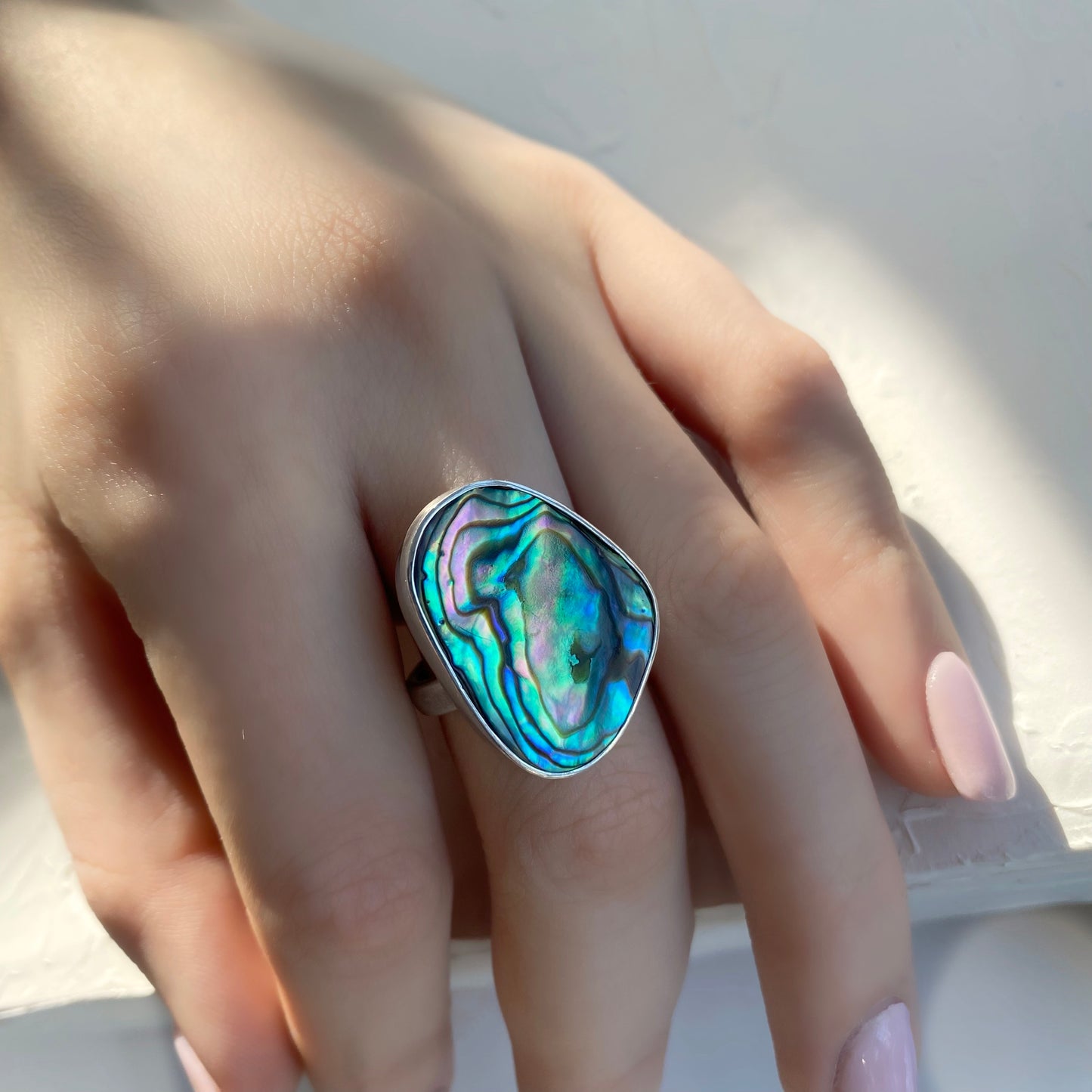 Abalone Shell Ring