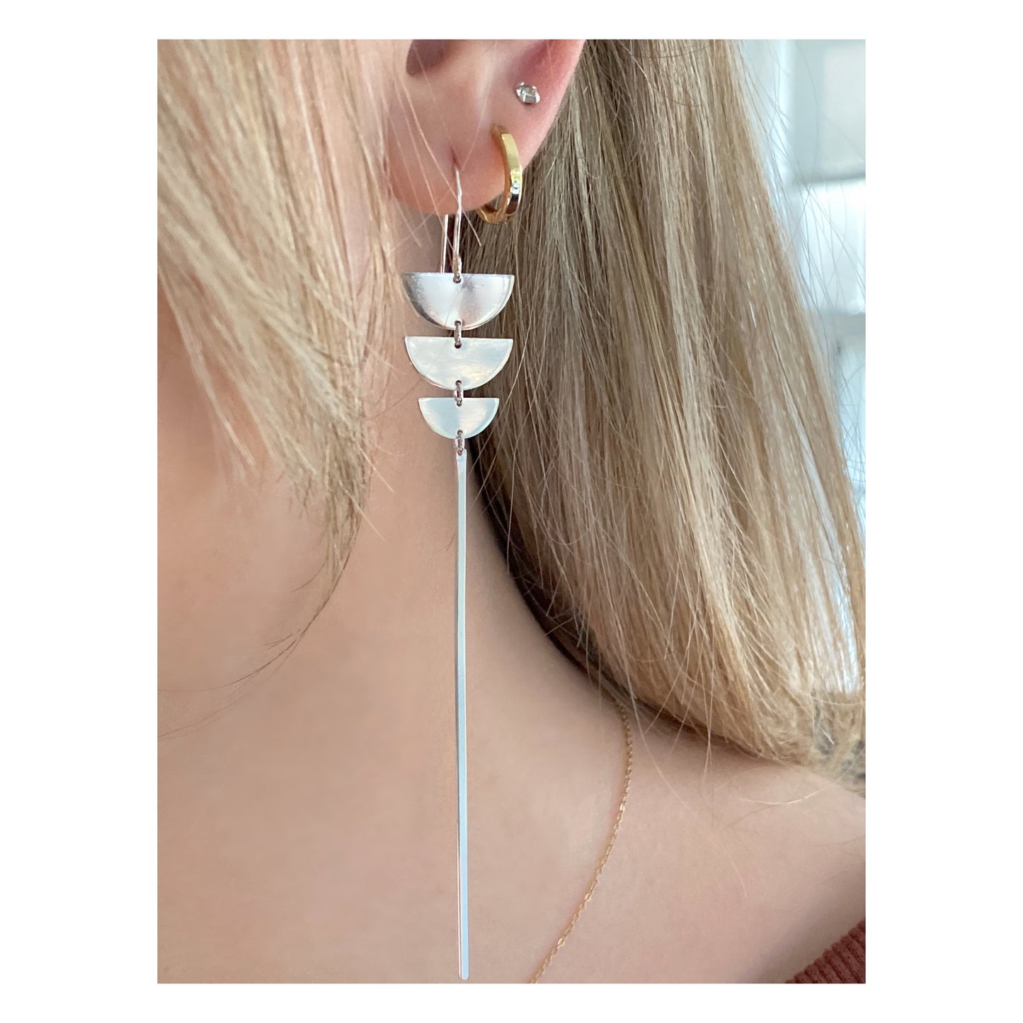 Cups Half-Full Statement Earring