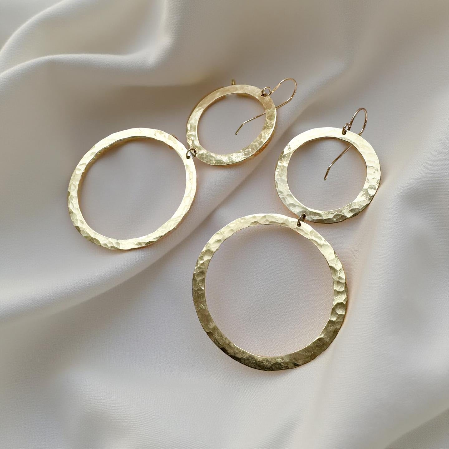 Double Gold Earrings
